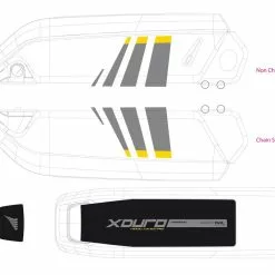 Aufkleber HAIBIKE Xduro Für Bosch-Akku 2014 / 2015 / 2016 / 2017 -E-Bike Zubehör Verkaufsladen 2015 dekor bosch grau dunkelgrau 3050770045 0