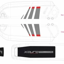 Aufkleber HAIBIKE Xduro Für Bosch-Akku 2014 / 2015 / 2016 / 2017 -E-Bike Zubehör Verkaufsladen 2015 dekor bosch grau lime 3050770047