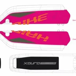 Aufkleber HAIBIKE Xduro Für Bosch-Akku 2014 / 2015 / 2016 / 2017 -E-Bike Zubehör Verkaufsladen 2016 dekor bosch grau gold 3050770110