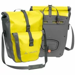 Vaude Aqua Back Plus E-Bike Hinterradtasche Paar -E-Bike Zubehör Verkaufsladen Vaude Aqua Back plus Elektrofahrrad canary Vorder Rueckseite neu
