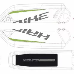 Aufkleber HAIBIKE Xduro Für Bosch-Akku 2014 / 2015 / 2016 / 2017 -E-Bike Zubehör Verkaufsladen aufkleber haibike xduro fur bosch akku 2014 2015 2016 e 2690 002