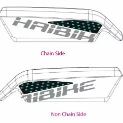 Aufkleber HAIBIKE SDURO Für Bosch-Akku 2018 -E-Bike Zubehör Verkaufsladen cyan schwarz glaenzendExo7ctoI4Q1Ny