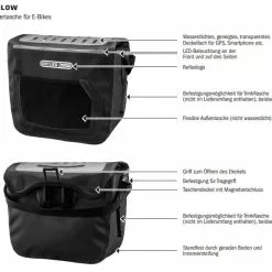 Ortlieb E-Glow Lenkertasche -E-Bike Zubehör Verkaufsladen e glow petrol back