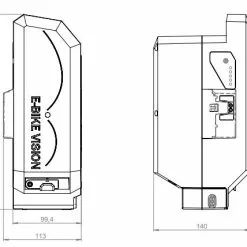 E-Bike Vision - EBV E-Bike Battery, Kompatibel Zu Panasonic 36 V Next Generation Sitzrohr -E-Bike Zubehör Verkaufsladen ebv ebike akku fuer panasonic 36 v masse