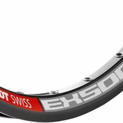 Flyer Elektrofahrrad Felge 26" DT Swiss EX500 Ohne Bremsflanke 36-Loch Schwarz