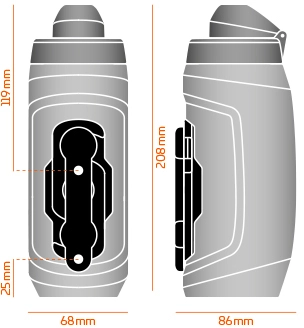Fidlock Twist Bottle 590 Trinkflasche Transparent Schwarz + Bike Base 3 Fidlock Twist Bottle 590 Trinkflasche Transparent Schwarz + Bike Base – Bild 3