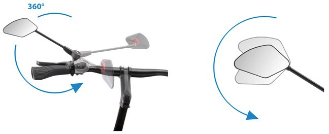 Krampe E-Bike Fahrradspiegel KF Cross - Klappbar 2 Krampe E-Bike Fahrradspiegel KF Cross - Klappbar – Bild 2