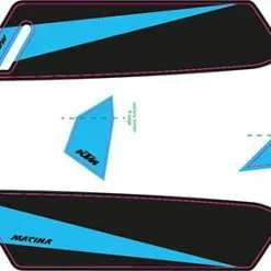 Aufkleber KTM Macina 2017 -E-Bike Zubehör Verkaufsladen ktm 2017e bike aufkleber schwarz cyan matt