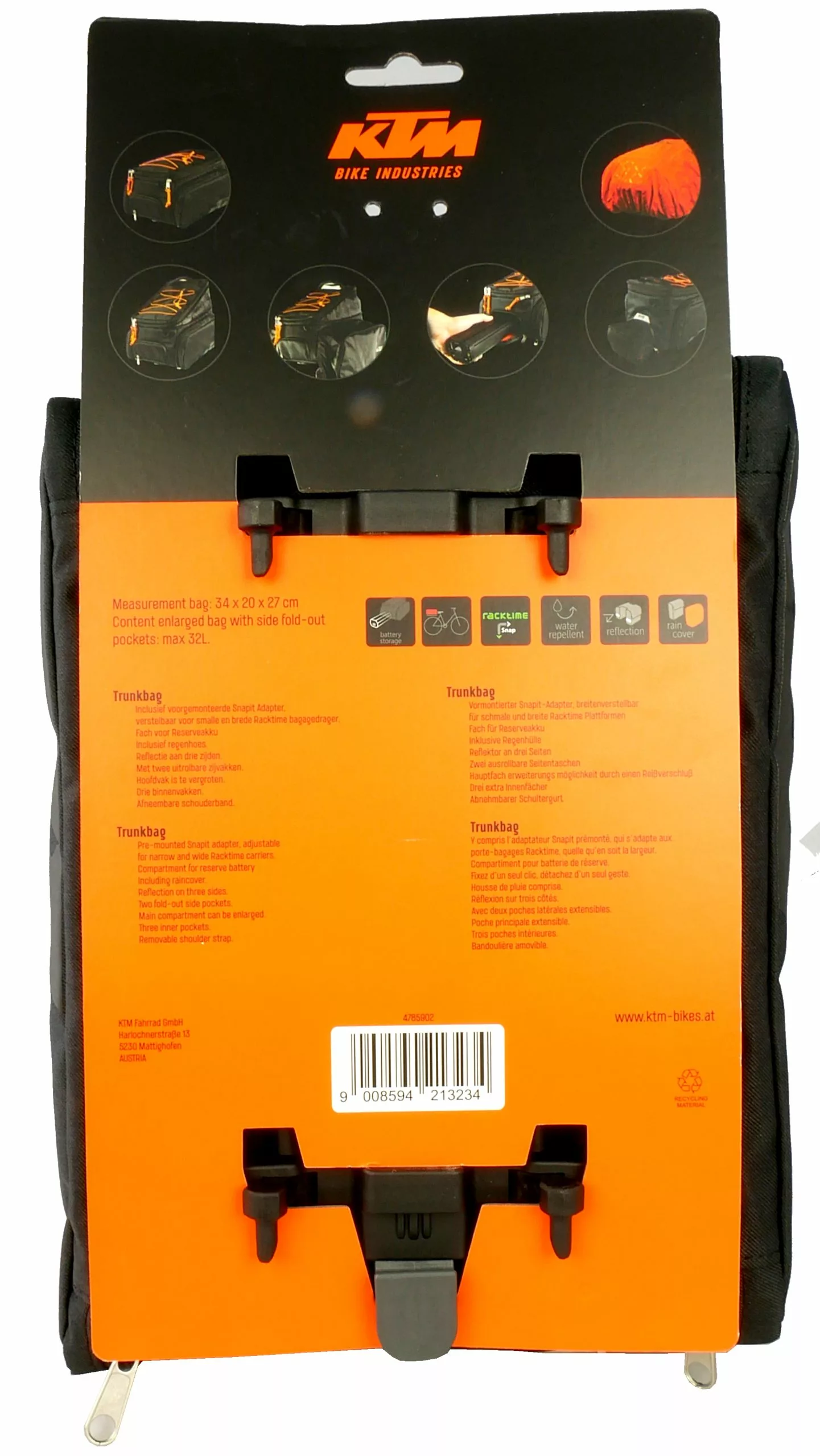 KTM Sport Trunk Bag - Gepäckträgertasche 32l 7 KTM Sport Trunk Bag - Gepäckträgertasche 32l – Bild 7