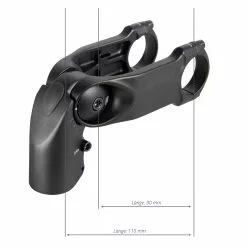 KTM Vorbau Mit Kiox-Halter 90mm Winkelverstellbar 0-60° -E-Bike Zubehör Verkaufsladen ktm vorbau kiox 90mm winkelverstellbar masse