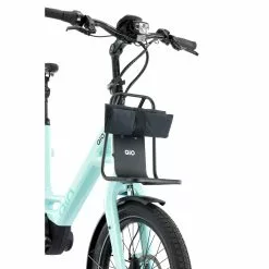 Qio Bikes Qio Vorderrad Gepäckträgertasche LISA 7 Qio Bikes Qio Vorderrad Gepäckträgertasche LISA -E-Bike Zubehör Verkaufsladen qio vorderrad gepaecktraegertasche lisa montiert zusammengefaltet