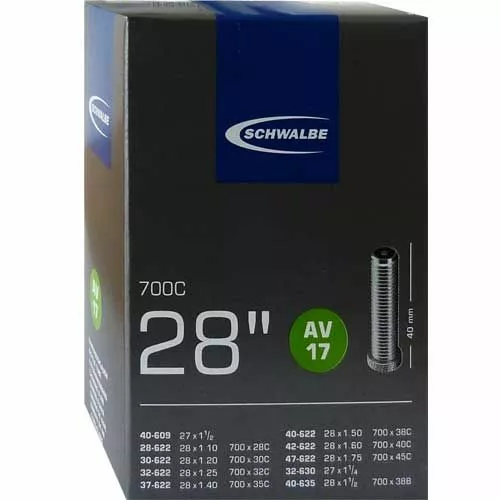 Schwalbe Schlauch AV17 28" 700C 1 Schwalbe Schlauch AV17 28" 700C