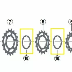 SHIMANO Distanzring Y1VN05000 Für XT CS-M8000 Und SLX CS-M7000 Kassette -E-Bike Zubehör Verkaufsladen shimano distanzring y1vn05000 cs m8000