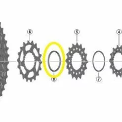 SHIMANO Distanzring Y-0GX00310 Für XT CS-M8100 Kassette