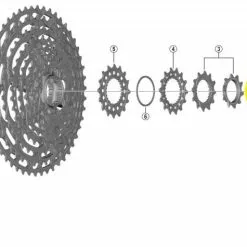 SHIMANO Verschlussring Mit Distanzscheibe Für XTR - CS-M9100