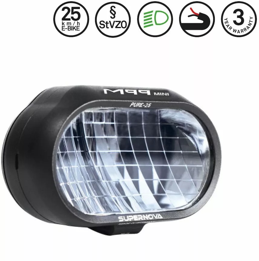 Supernova M99 MINI PURE E-25 Scheinwerfer 1 Supernova M99 MINI PURE E-25 Scheinwerfer