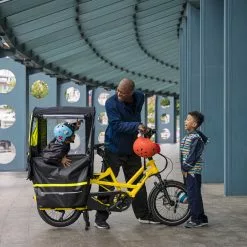 Tern Storm Shield - Verdeck -E-Bike Zubehör Verkaufsladen tern storm shield im einsatz 2