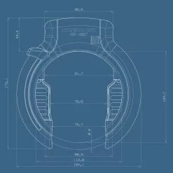 Trelock Rahmenschloss RS 480 XL 5 Trelock Rahmenschloss RS 480 XL -E-Bike Zubehör Verkaufsladen trelock rahmenschloss rs 48 xl masse