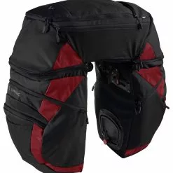 Vaude Karakorum Pro Hinterradtasche Set 3-teilig -E-Bike Zubehör Verkaufsladen vaude karakorum pro black carmine rueckseite